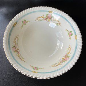 Vintage 1930s Johnson Bros. Old English Serving Floral Bowl - Pretty - 8.5"